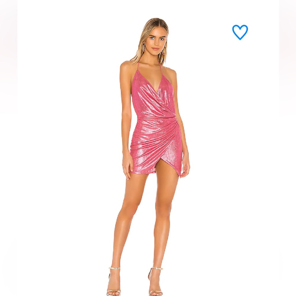 Superdown Metallic Pink Dress